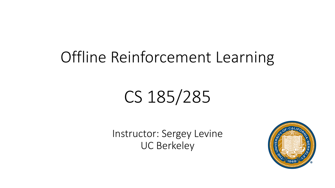 Offline Reinforcement Learning 标题页