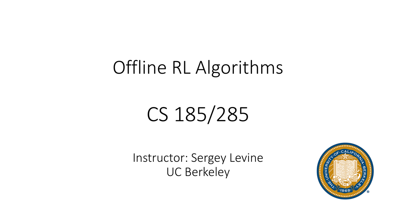 Offline RL Algorithms 标题页